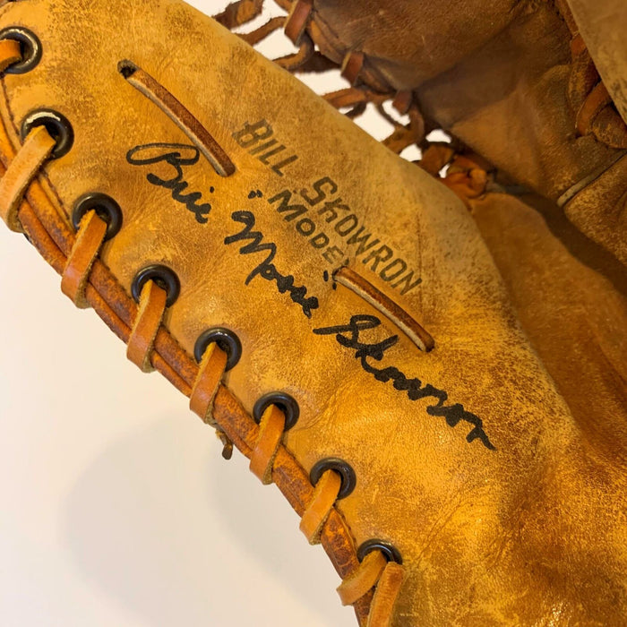 Bill Moose Skowron Signed Vintage 1950's Game Model Glove With JSA COA
