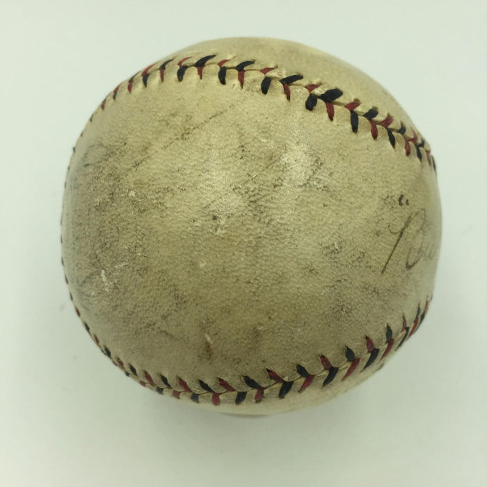 Babe Ruth Single Signed Early Career 1920 National League Baseball JSA COA