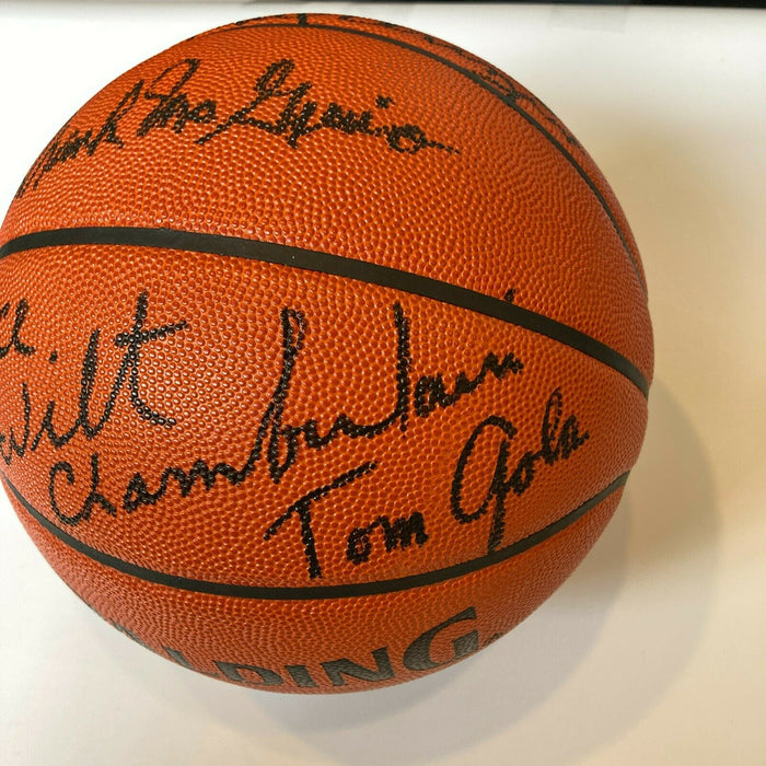 Wilt Chamberlain NBA Legends Multi Signed Official Game Basketball JSA COA