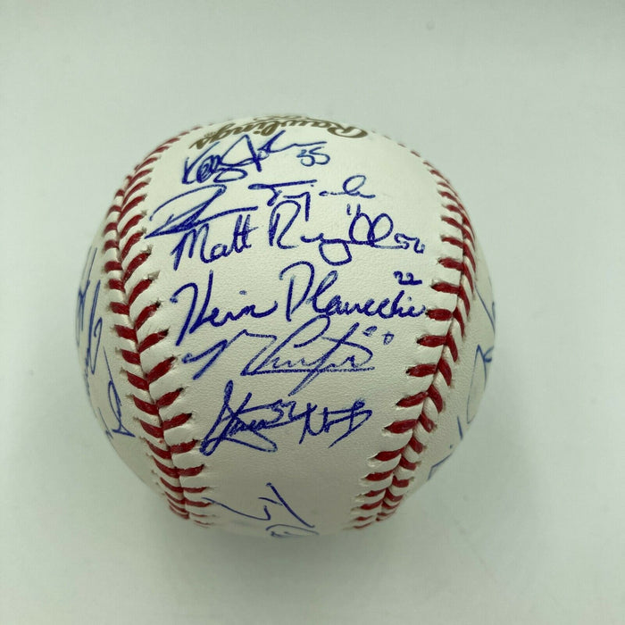 2015 New York Mets NL Champs Team Signed World Series Baseball PSA DNA COA