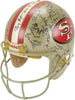 1989 San Francisco 49ers Super Bowl Champs Team Signed Game Helmet Beckett COA