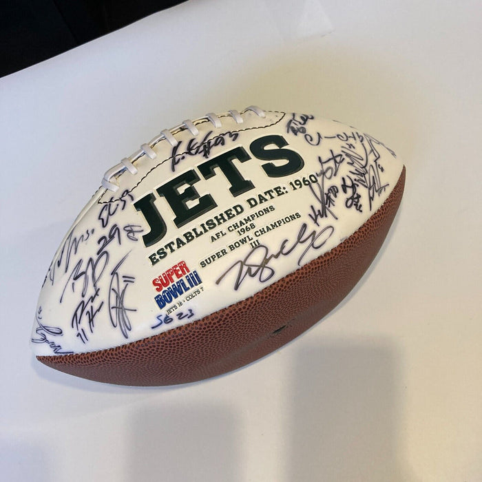 2012-13 New York Jets Team Signed Wilson NFL Football JSA COA #10