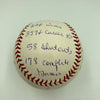 Nice Don Sutton Signed Heavily Inscribed STAT Baseball With Reggie Jackson COA