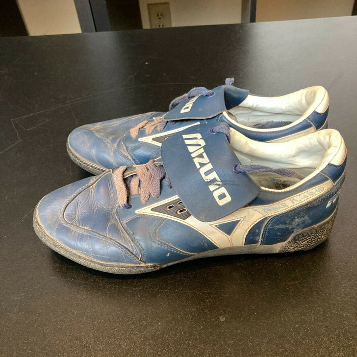 Phil Niekro Signed Game Used 1970's Baseball Cleats Shoes Pair With JSA COA