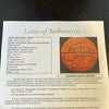 Wilt Chamberlain Bill Russell NBA Legends Signed 30th Anniversary Basketball JSA