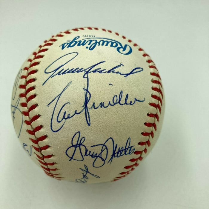 1977 New York Yankees World Series Champs Team Signed AL Baseball JSA COA