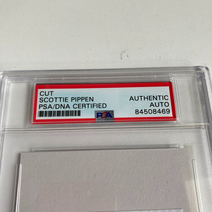 Scottie Pippen Chicago Bulls Signed Cut Auto Autograph PSA DNA & JSA COA