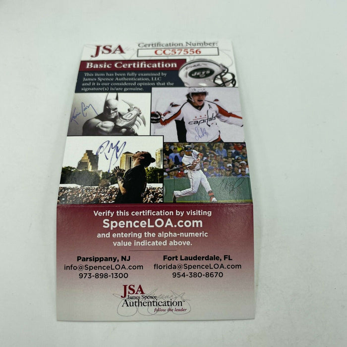 Mean Gene Okerlund Signed Autographed Baseball Wrestling JSA COA