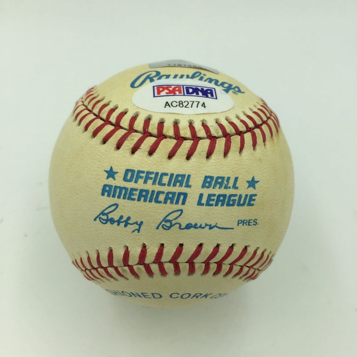 Whitey Ford Signed American League Baseball PSA DNA COA