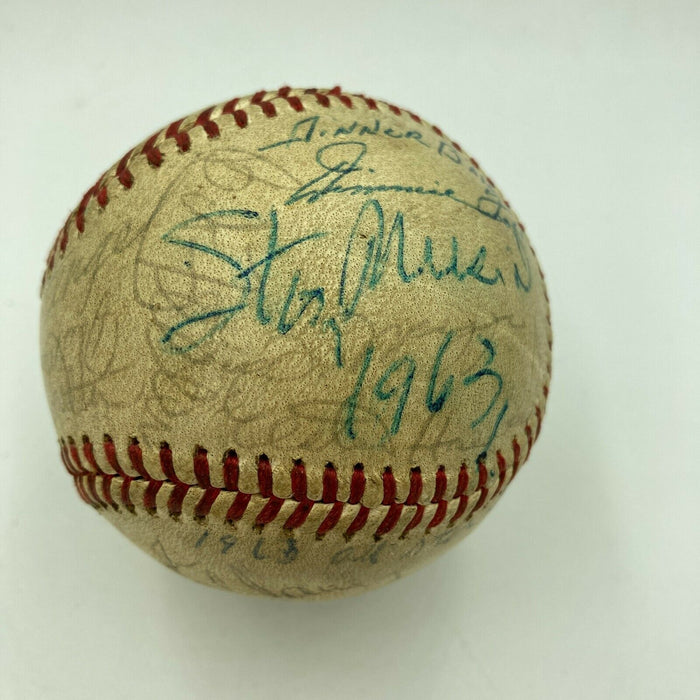 Jimmie Foxx HOF Legends 1963 All Star Game Dinner Multi Signed Baseball PSA DNA
