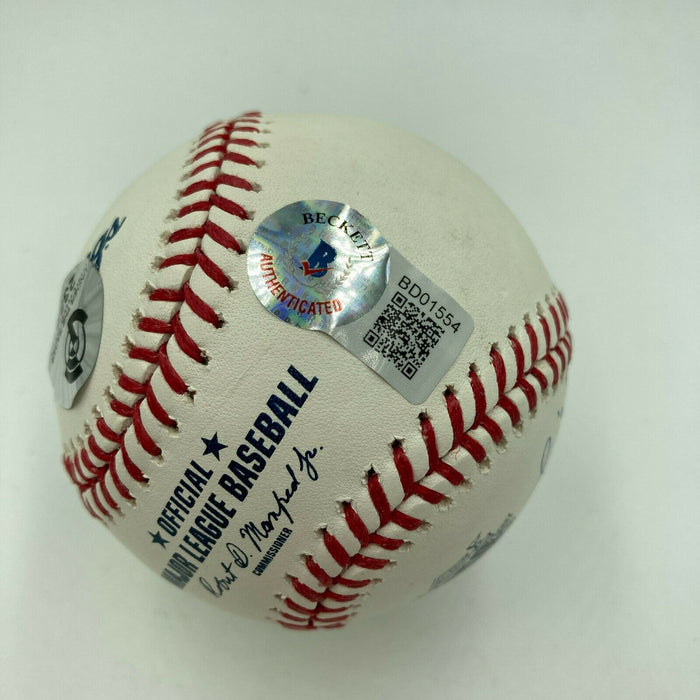 Jose Rijo 1990 World Series MVP Red HOF 2005 Signed Baseball Beckett COA