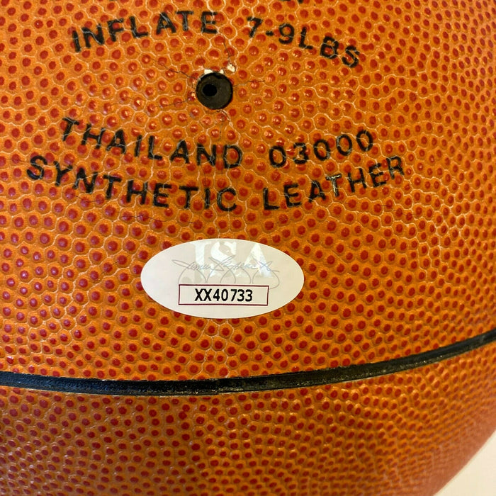 Kareem Abdul-Jabbar & John Wooden UCLA Signed NCAA Basketball JSA COA