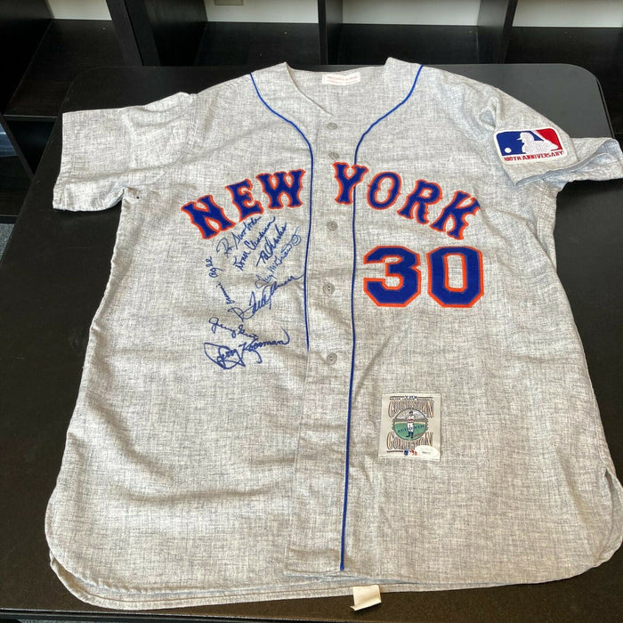 1969 New York Mets World Series Champs Team Signed Jersey Tom Seaver JSA COA