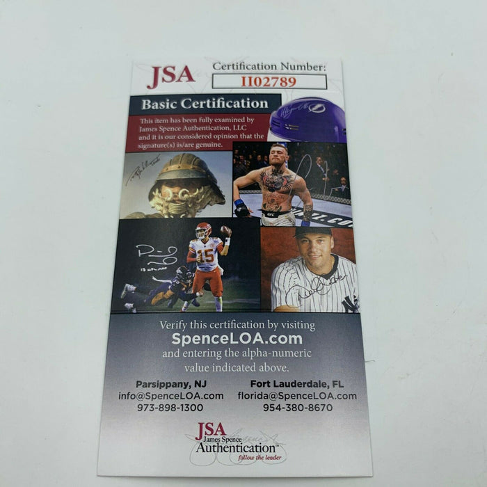 Don Larsen David Wells Dave Cone Yankees Perfect Game Signed Baseball JSA COA