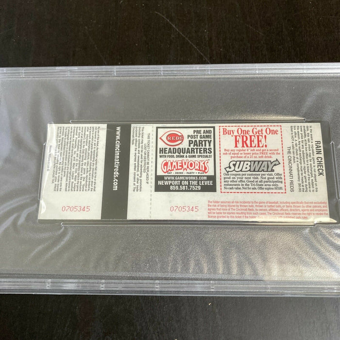 Sammy Sosa Signed 500th Career Home Run Full Ticket April 4, 2003 PSA DNA COA