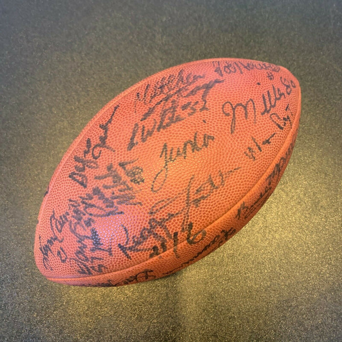Early 1980's Atlanta Falcons Team Signed Wilson Official NFL Game Football