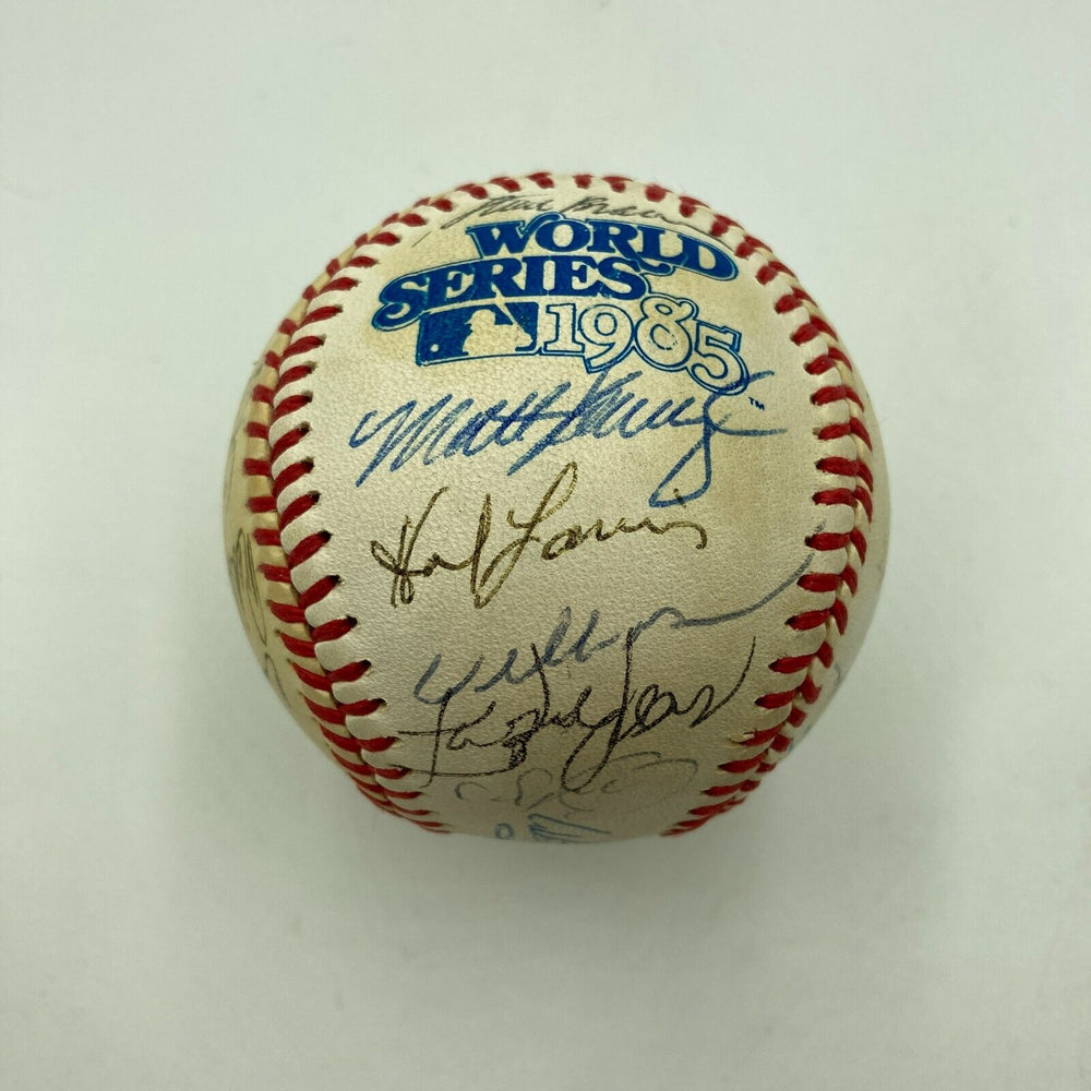 1985 St. Louis Cardinals NL Champs Team Signed World Series Baseball JSA COA