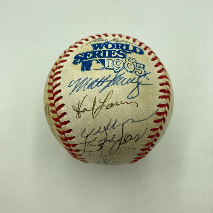 1985 St. Louis Cardinals NL Champs Team Signed World Series Baseball JSA COA