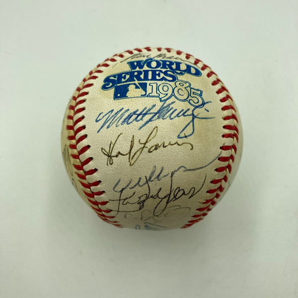 1985 St. Louis Cardinals NL Champs Team Signed World Series Baseball JSA COA