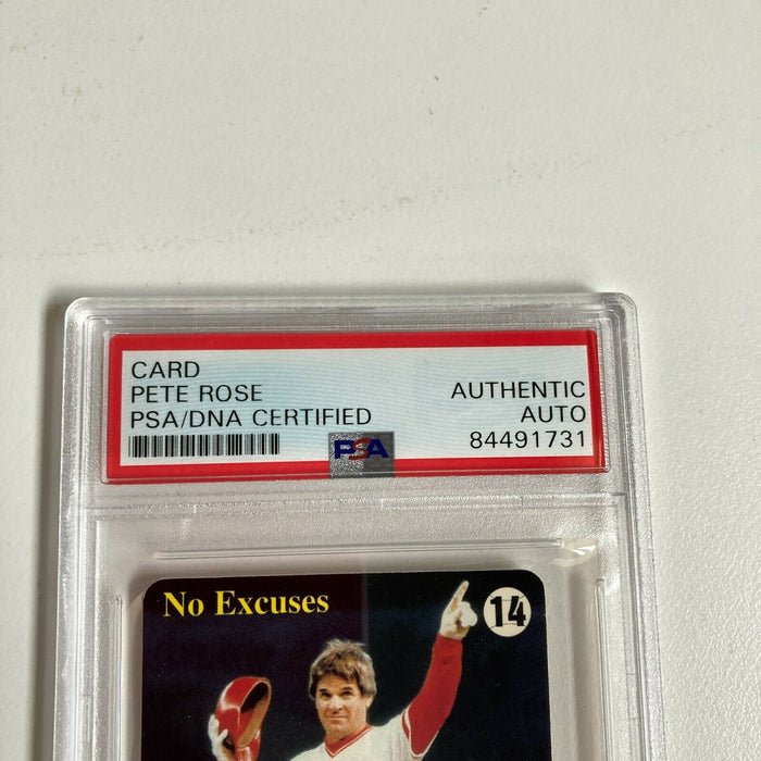 Pete Rose Signed Autographed Vintage Baseball Card PSA DNA COA