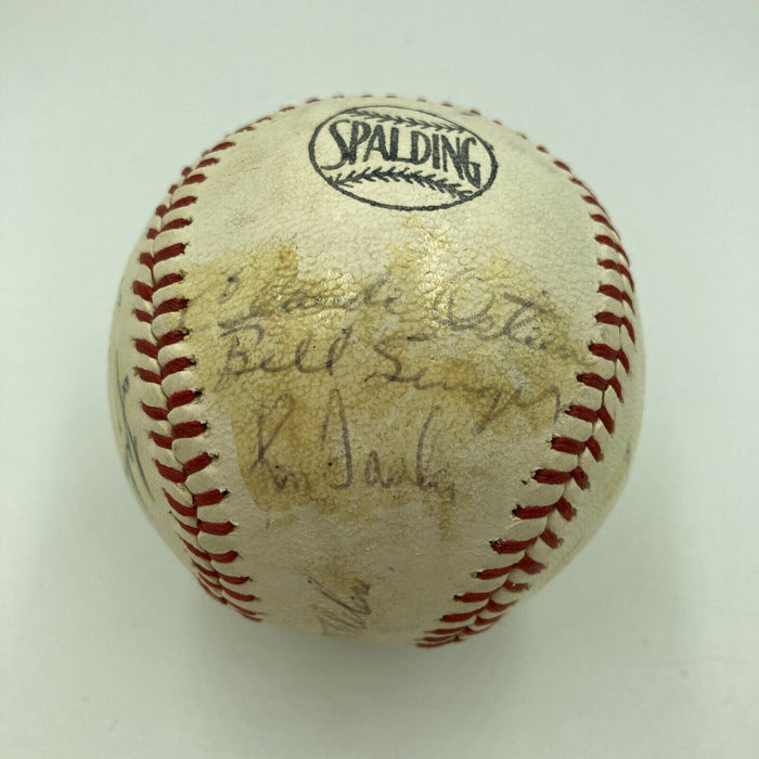 1969 Los Angeles Dodgers Team Signed Baseball Don Drysdale Walt Alston