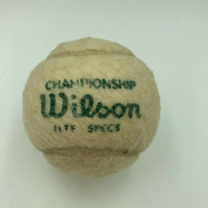 1970's Arthur Ashe Signed Autographed Match Used Wilson Tennis Ball Mears COA