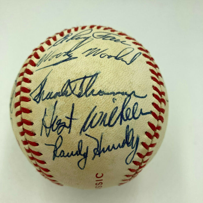 Willie Stargell HOF Signed Cracker Jack Old Timers Game Baseball Beckett COA