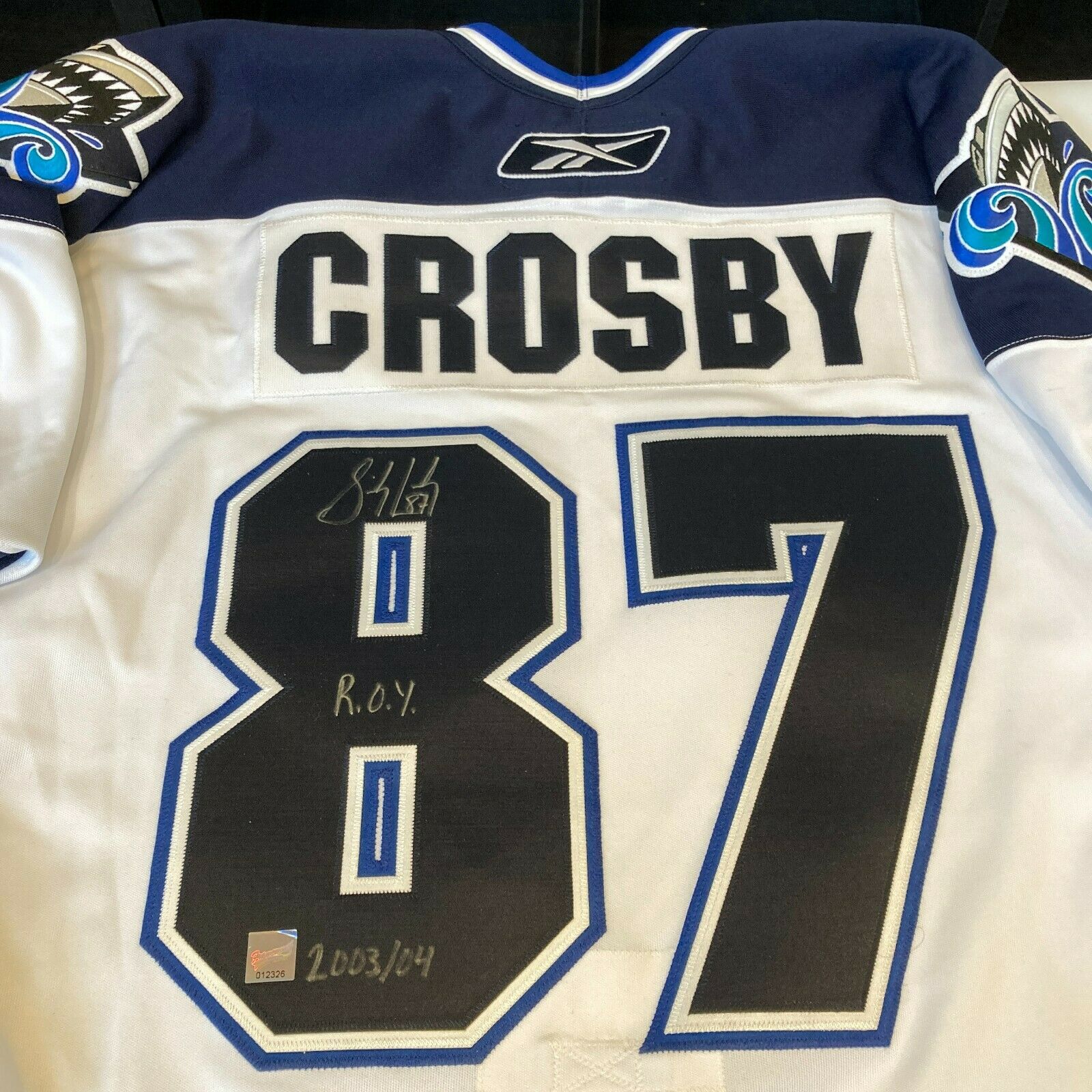 Sidney Crosby Autographed Rimouski Oceanic Jersey - LIMITED NUMBERED  -Frameworth