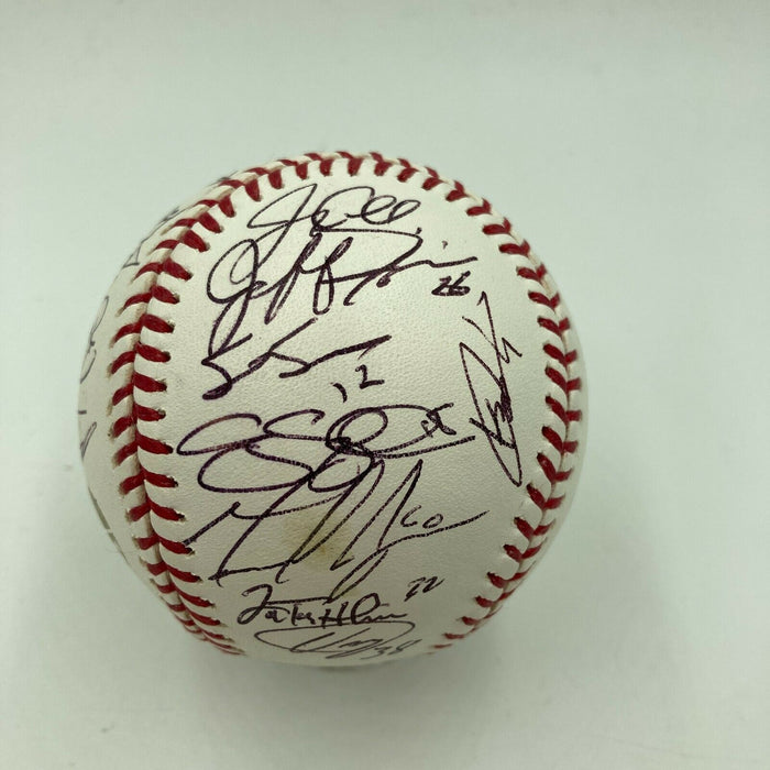 Rare 2007 Colorado Rockies NL Champs Team Signed World Series Baseball JSA COA