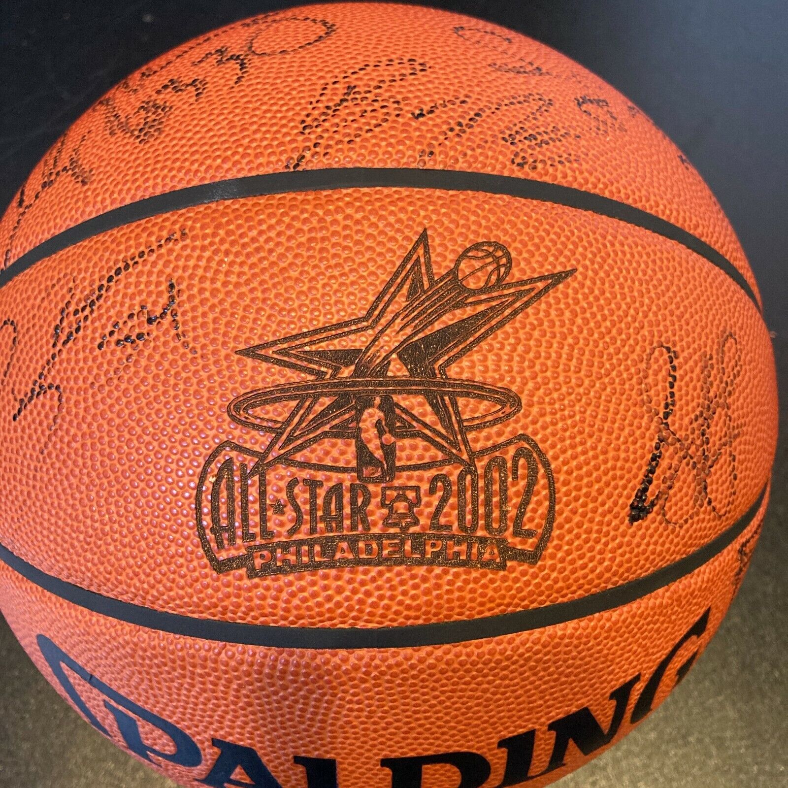 Michael Jordan Kobe Bryant 2002 All Star Game Signed Basketball Becket —  Showpieces Sports