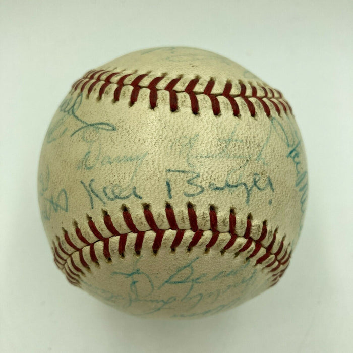 Roberto Clemente Nellie Fox Pie Traynor Hall Of Fame Multi Signed Baseball JSA