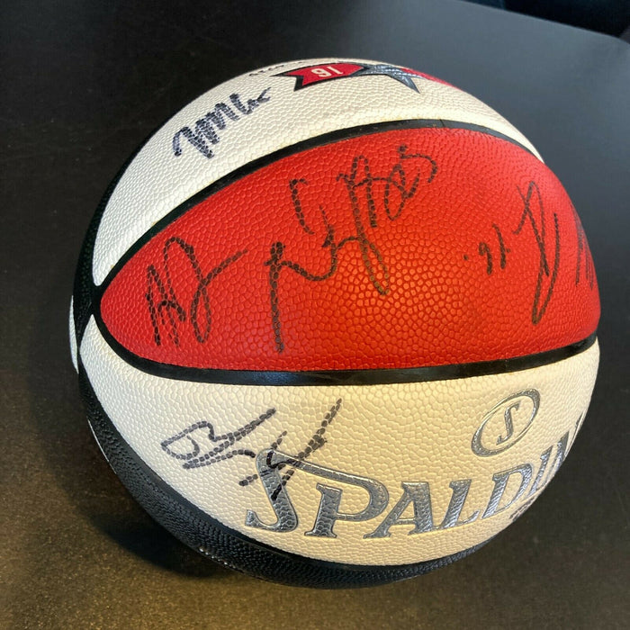 Kobe Bryant Stephen Curry 2016 NBA All Star Game Team Signed Basketball JSA COA