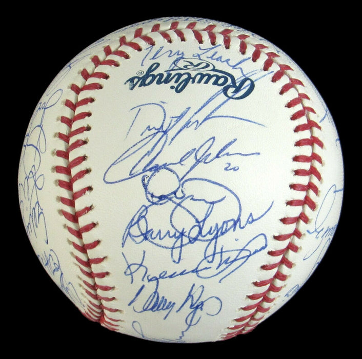 1986 New York Mets World Series Champs Team Signed Baseball JSA COA