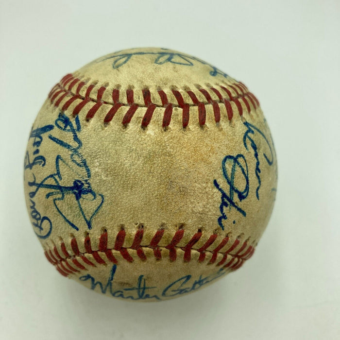 1977 Kansas City Royals Team Signed American League Baseball JSA COA