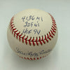 Steve Carlton Signed Heavily Inscribed STAT National League Baseball Beckett