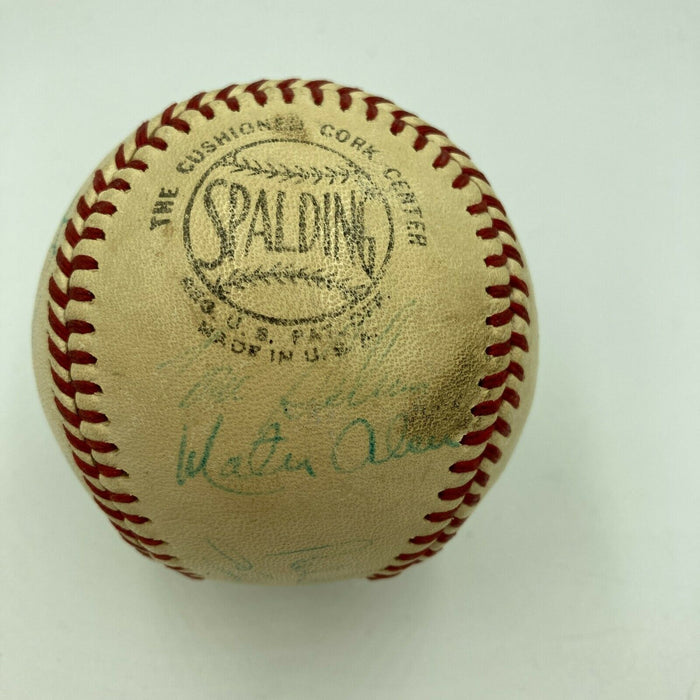 1968 All Star Game Team Signed Baseball Willie Mays Hank Aaron PSA DNA & JSA COA