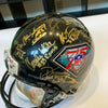 Hall Of Fame NFL 75th Anniversary Multi-Signed Full Size Football Helmet JSA COA