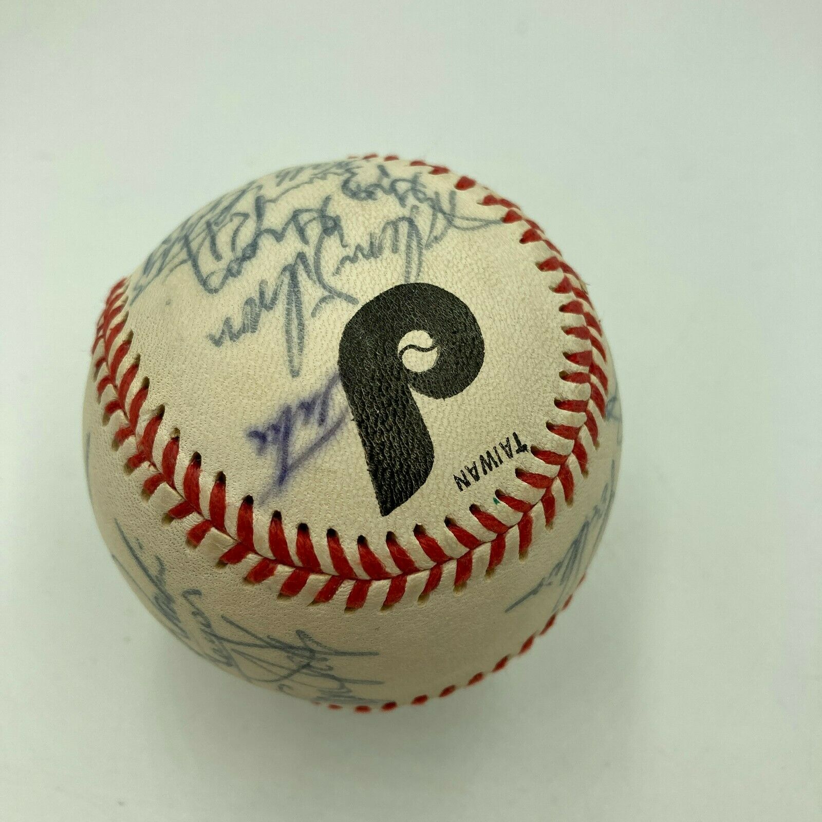 1980 Phillies OML Baseball Team-Signed By (24) with Mike Schmidt