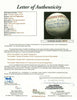 John Ganzel Fist Hit In Yankees History New York Highlanders Signed Baseball JSA