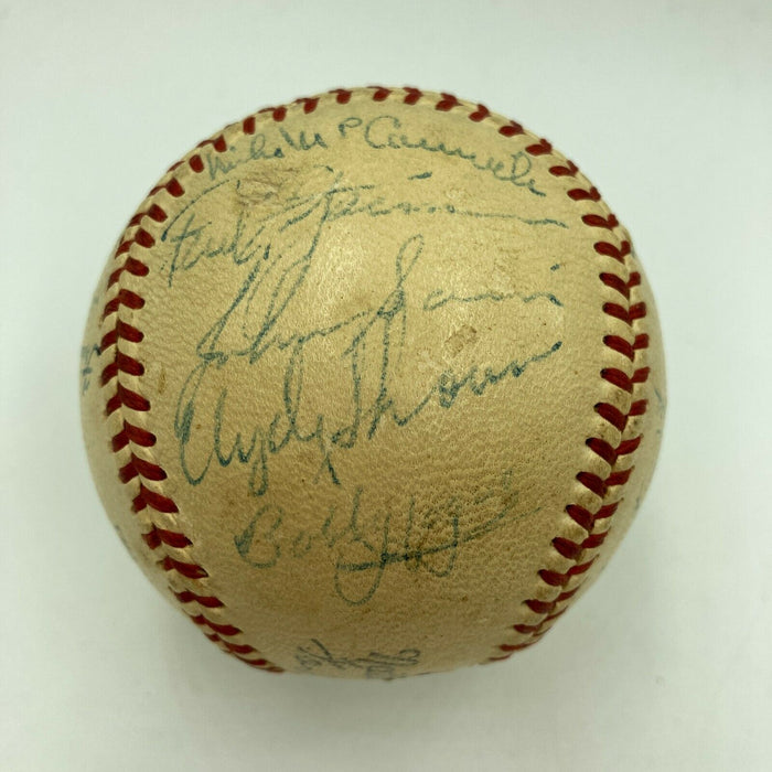 1948 Boston Braves National League Champs Team Signed Baseball JSA COA