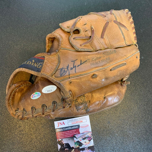 Carl Yastrzemski Signed Spalding 1960's Game Model Glove JSA COA