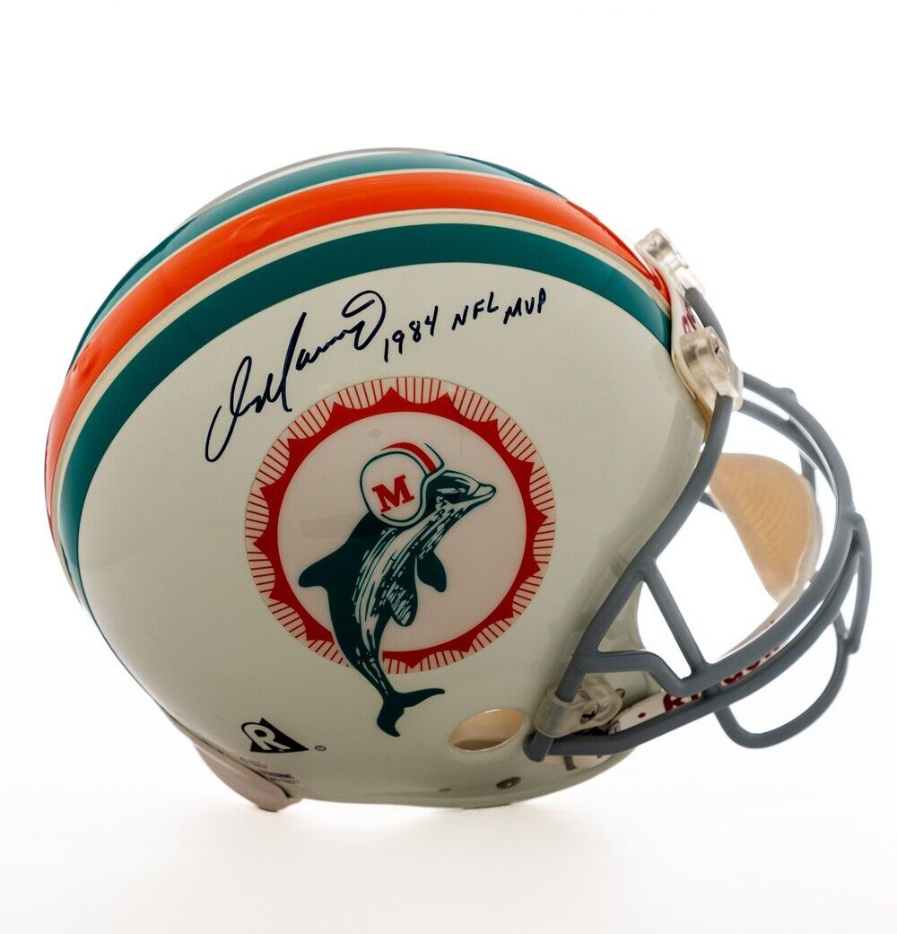 dan marino football helmet Dan Marino 1984 NFL MVP Signed Miami Dolphins Authentic F/S Riddell He — Showpieces Sports