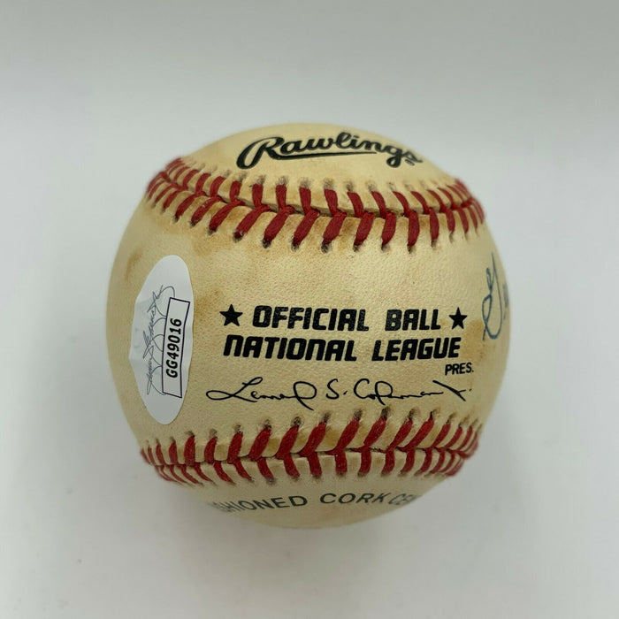 Georgina Spelvin The Devil In Miss Jones Signed Baseball With Kiss JSA COA