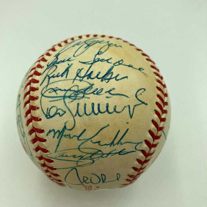 1992 Toronto Blue Jays World Series Champs Team Signed W.S. Baseball JSA COA