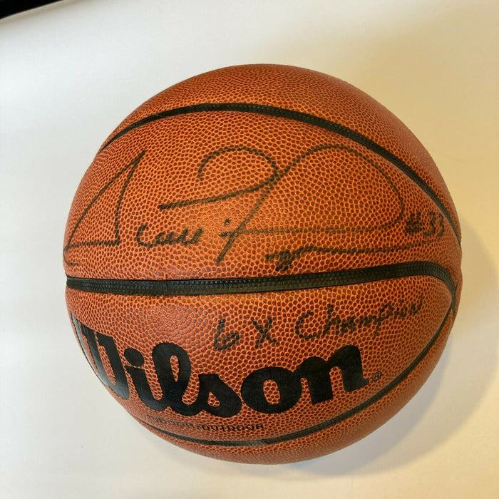 Scottie Pippen "6X NBA Champ" Signed Inscribed Wilson Basketball With JSA COA