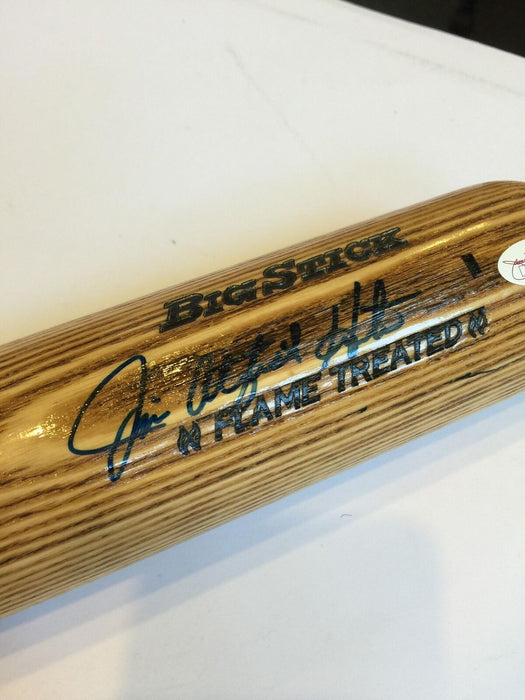 Vintage Jim Catfish Hunter Signed Adirondack Baseball Bat JSA Sticker