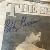 Bobby Thomson Signed The Shot Heard 'Round The World Vintage Newspaper