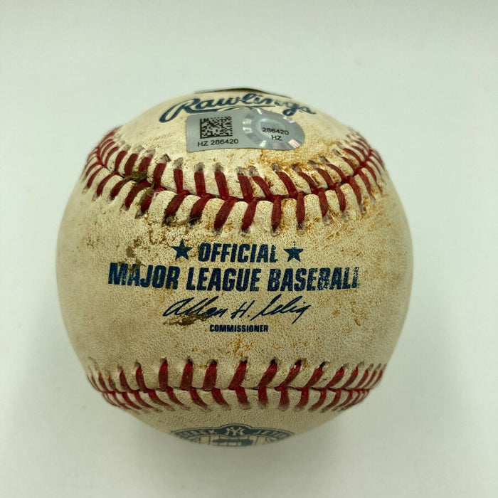 Derek Jeter Signed Game Used Final Homestand Baseball Steiner & MLB Authentic