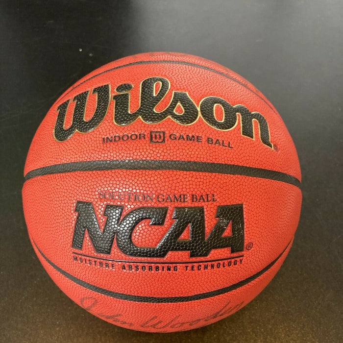 John Wooden UCLA & Bill Walton Signed Wilson NCAA Official Basketball JSA COA