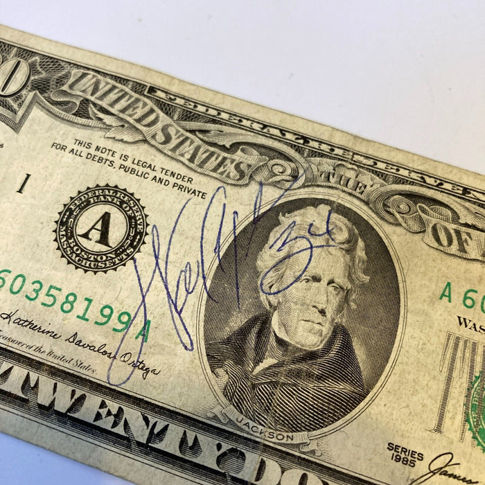 Walter Payton Signed Autographed 1985 $20 Dollar Bill Chicago Bears HOF JSA COA